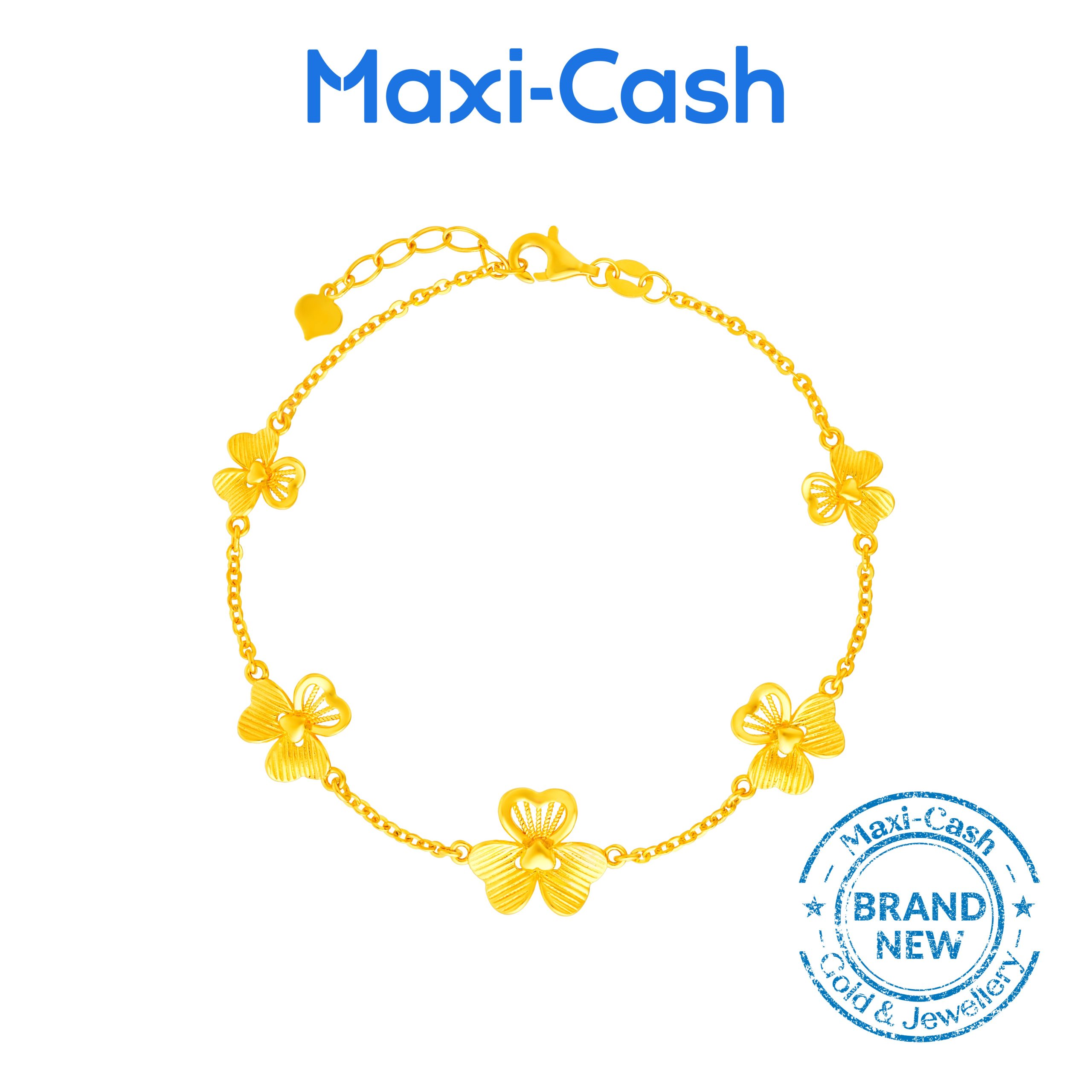 Heartbloom Bracelet in 916 Gold