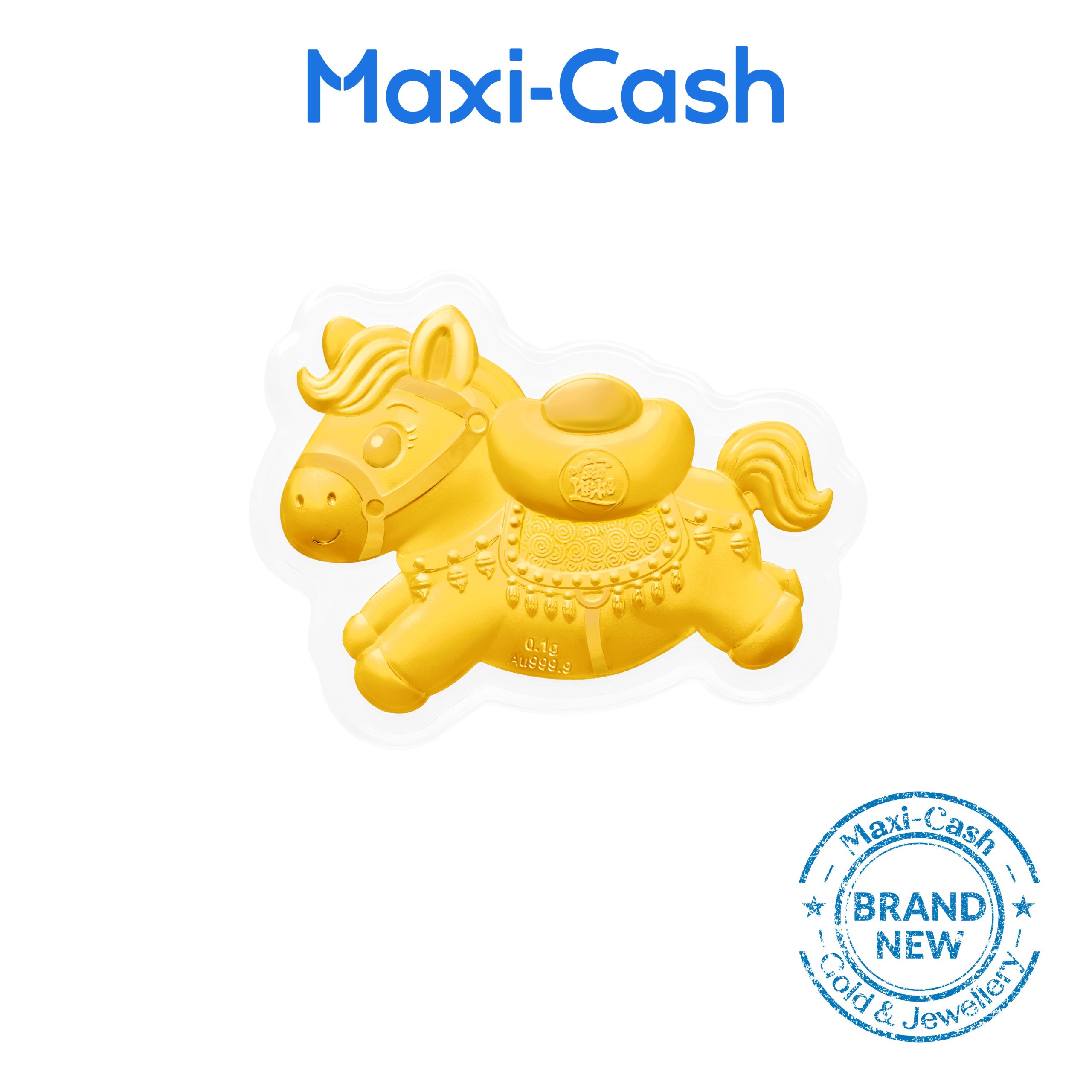 Fortune Gallop Pony Coin in 999 Gold