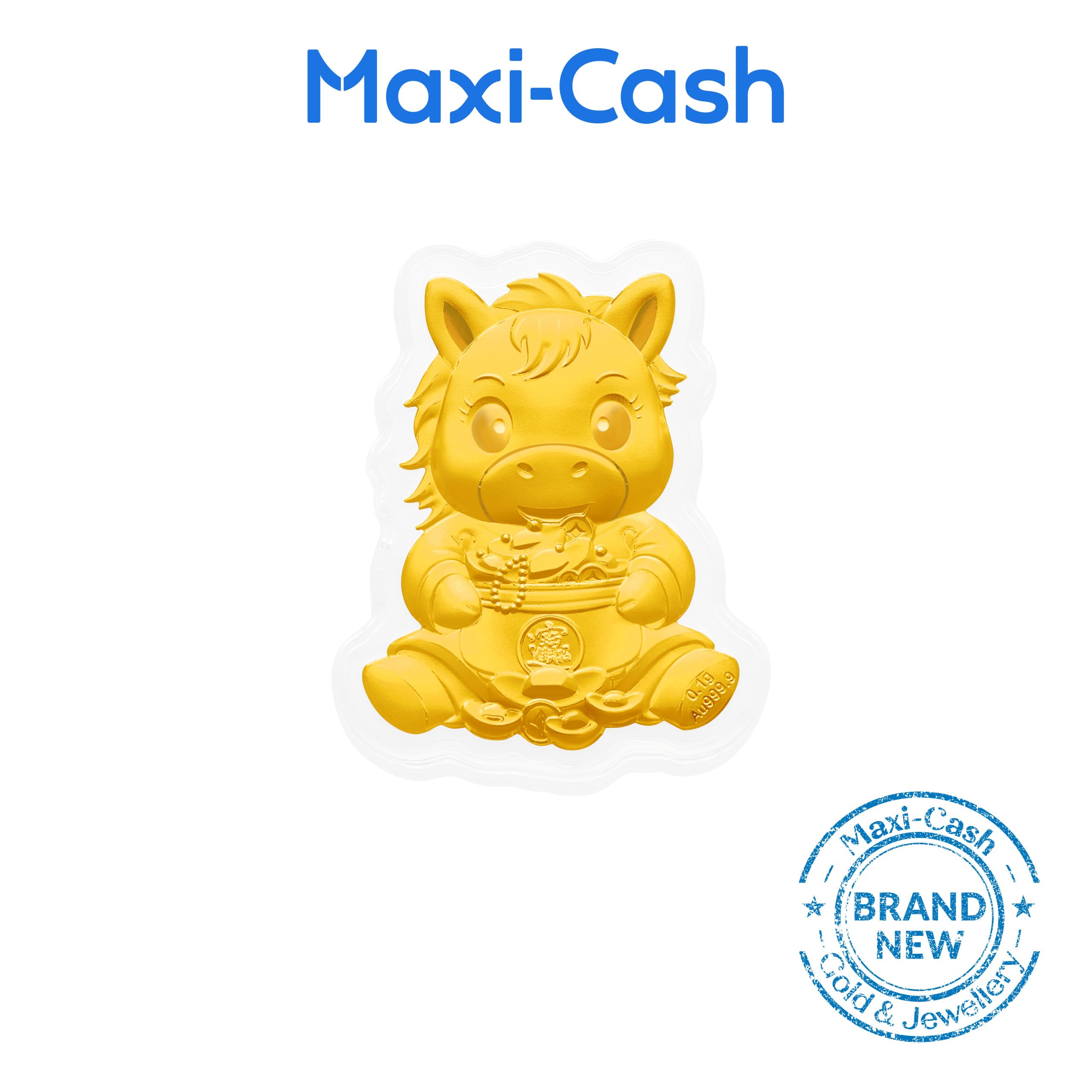 Steady Wealth Pony Coin in 999 Gold