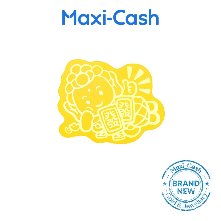 Daily Wealth Buddha Phone Sticker in 999 Gold