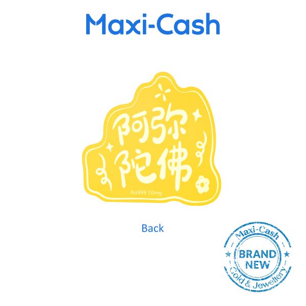 Amitabha Buddha Phone Sticker in 999 Gold - Maxi-Cash