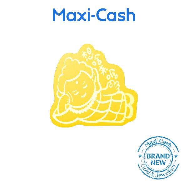 Amitabha Buddha Phone Sticker in 999 Gold - Maxi-Cash