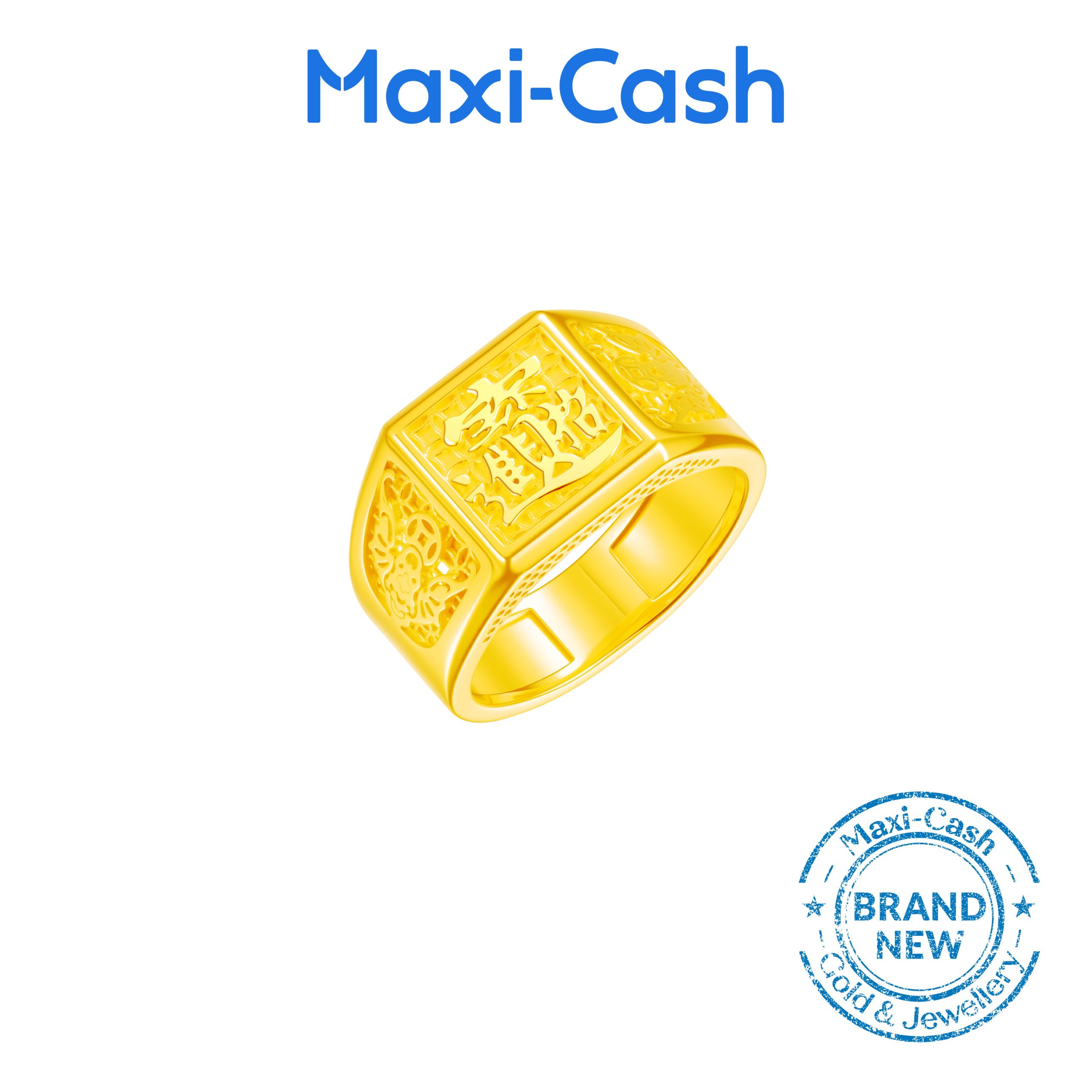 Welcoming Wealth Ring in 916 Gold