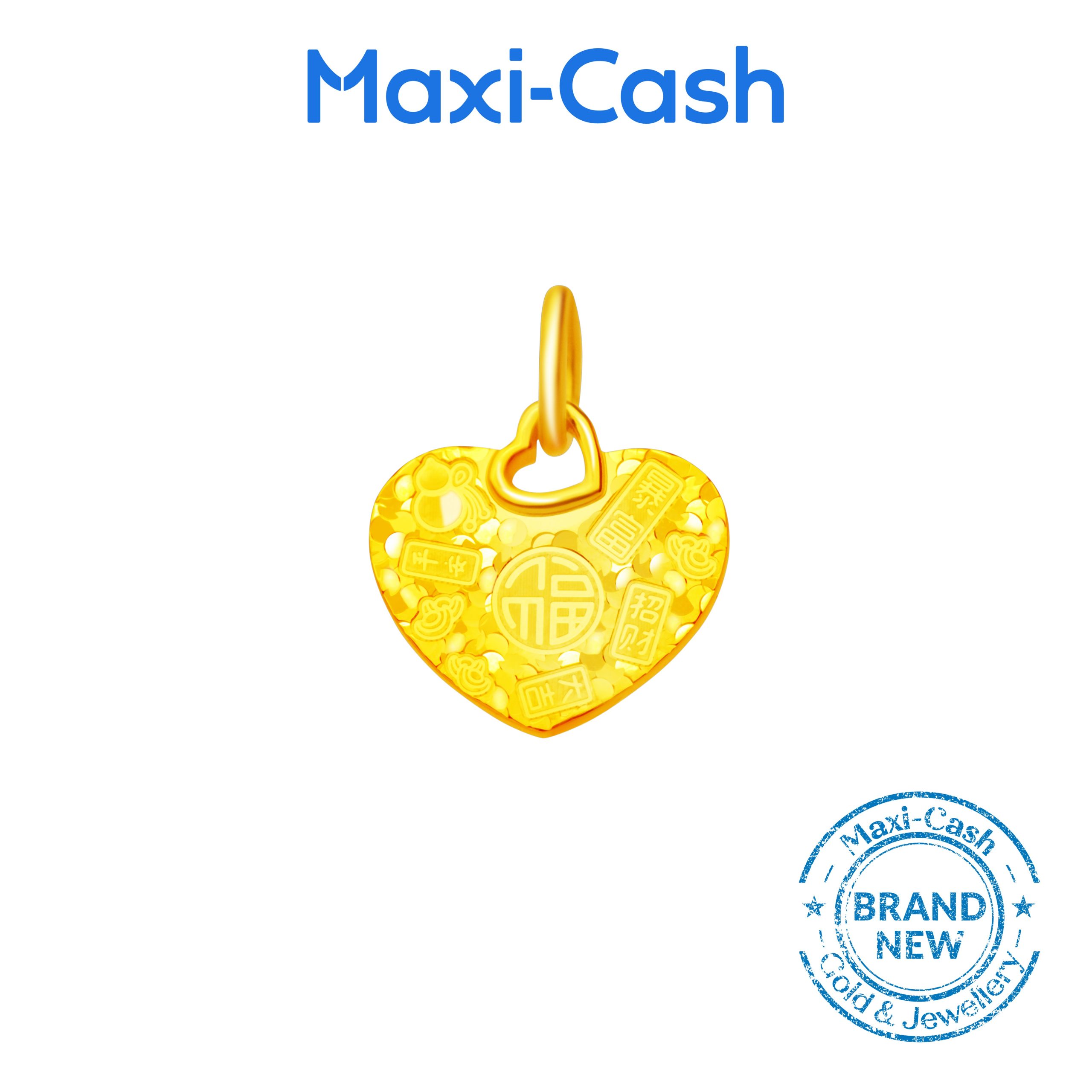 Abundant Blessings (Heart) Pendant in 916 Gold - Image 2