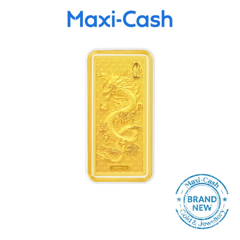 Rising Fortune Dragon Gold Bar in 999 Gold