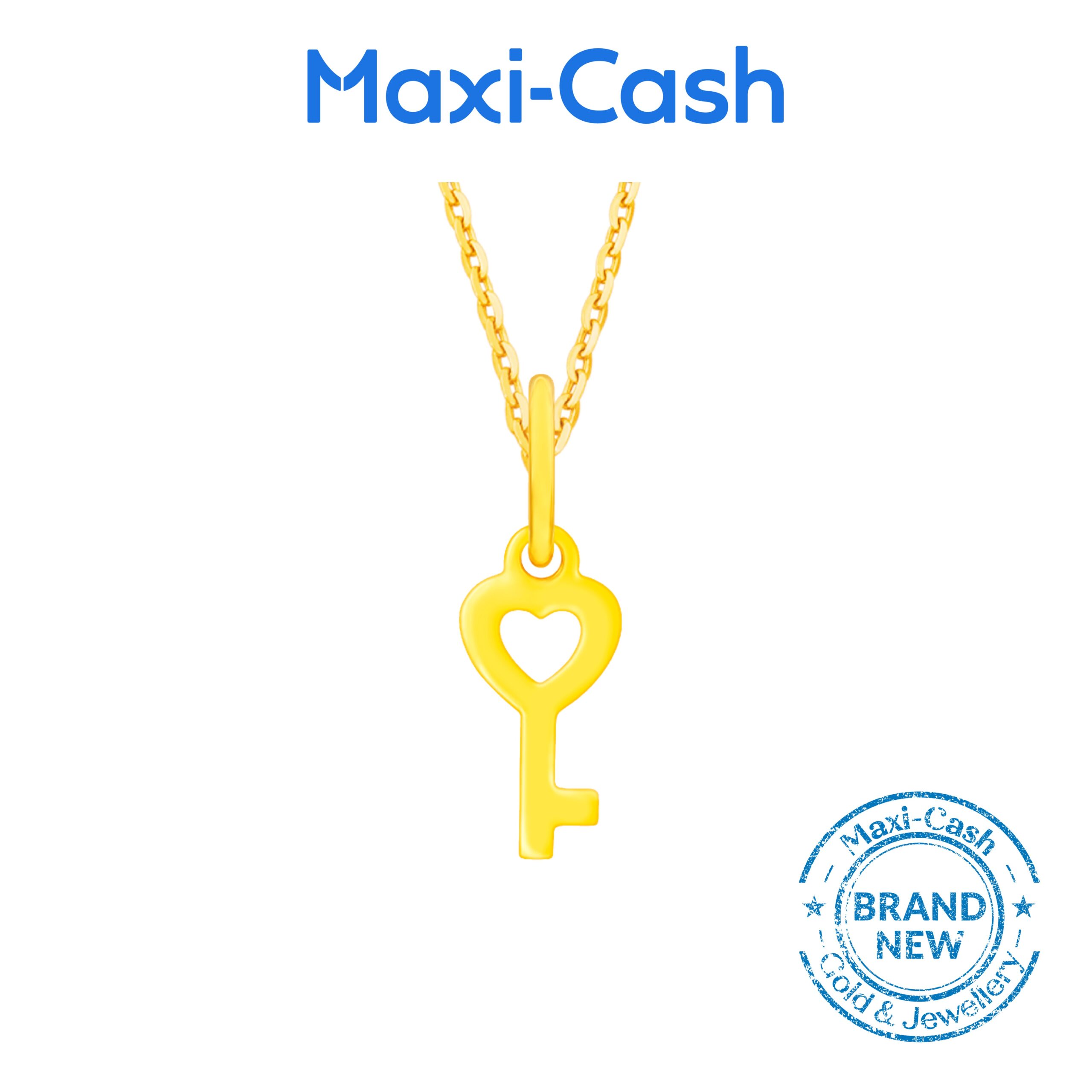 Key To Fortune Pendant in 916 Gold