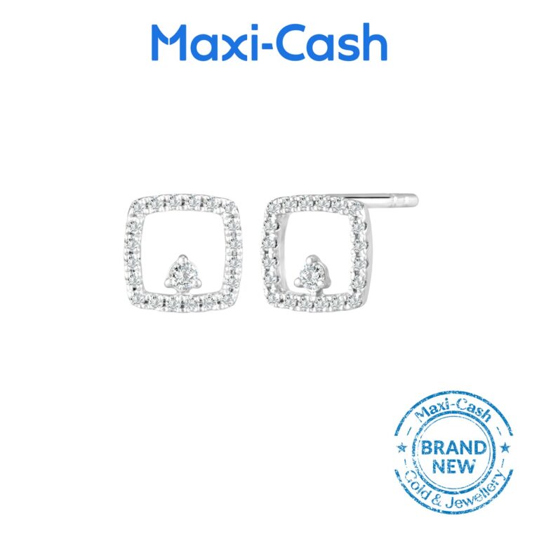 Eternal Radiance Diamond Earrings in 18K White Gold