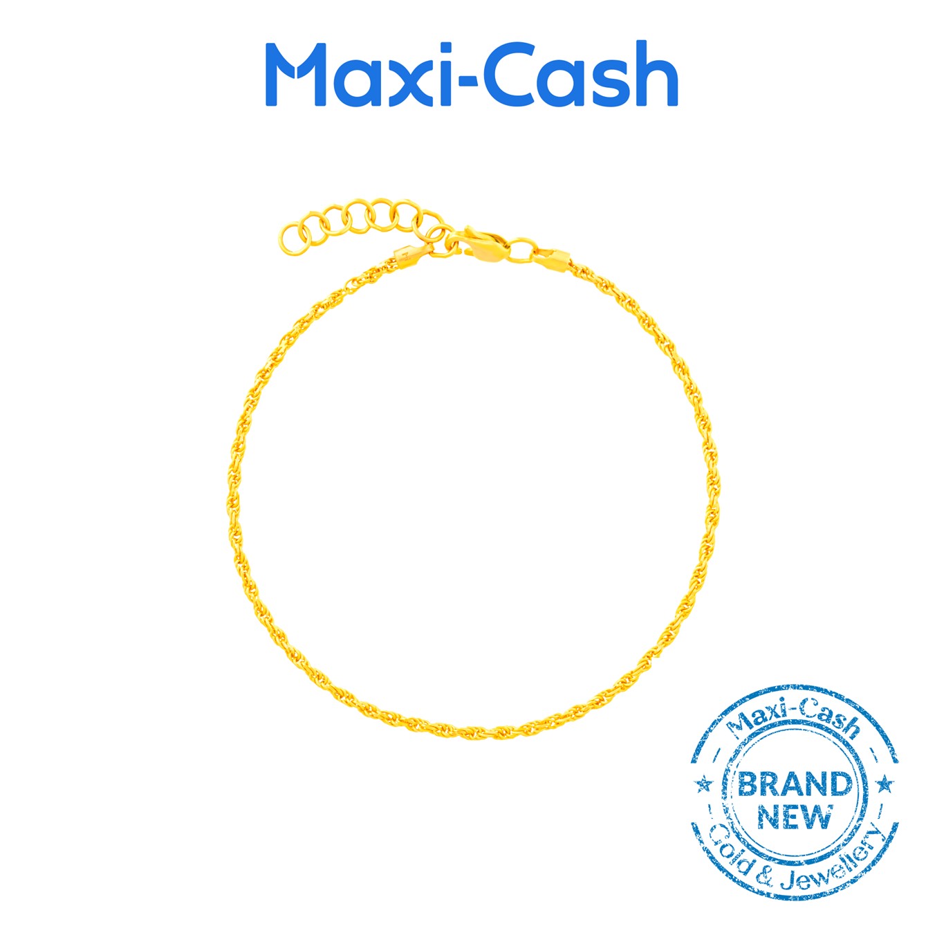Rope Bracelet in 916 Gold (180991)