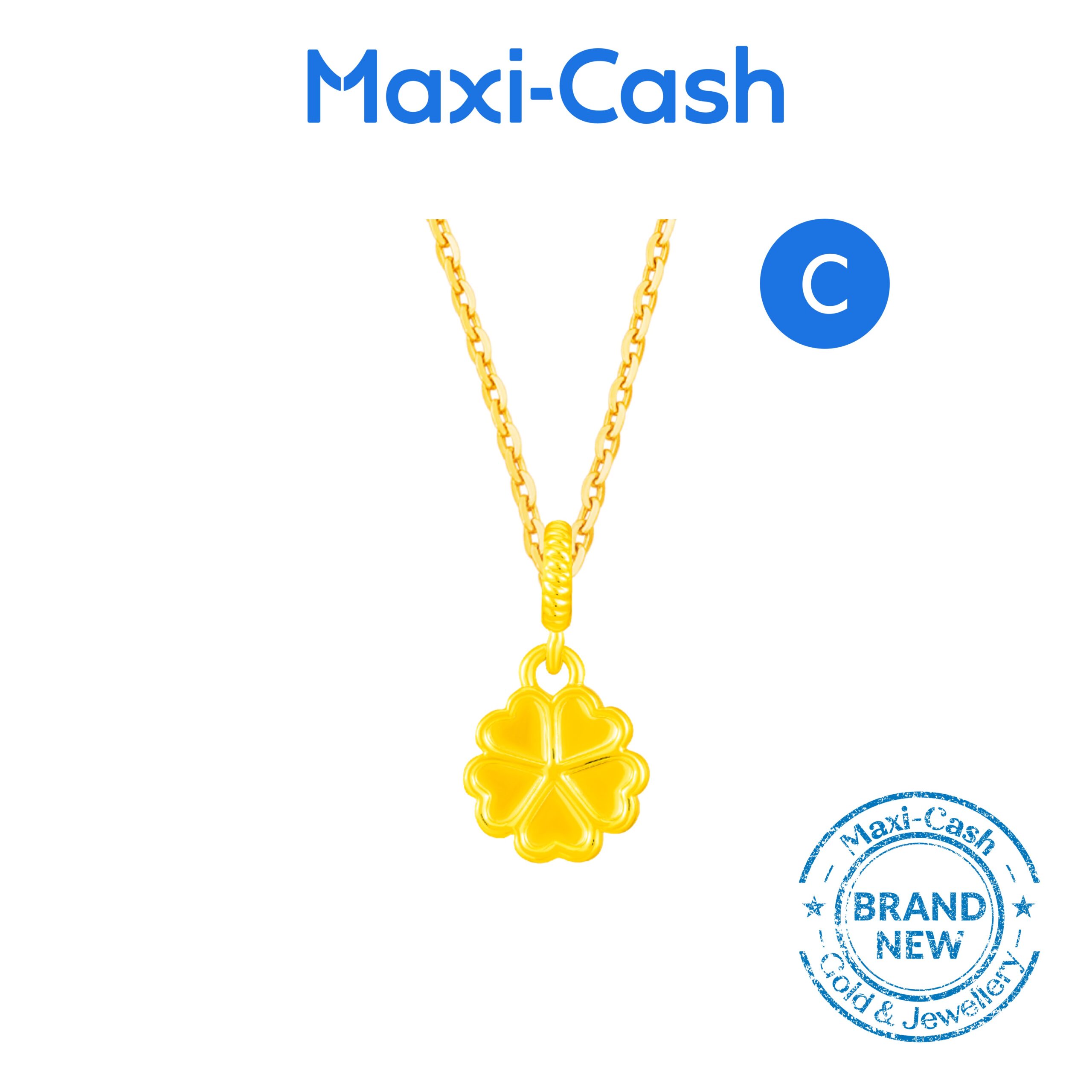 Buy 1 Get 3 Free (2 Pendants + 2 Chains) Pendants in 916 Gold - Image 4