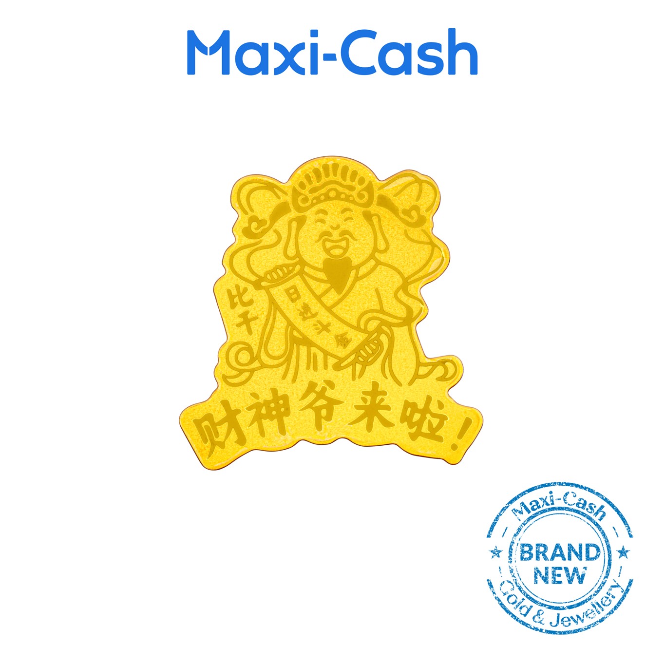 Prosperous Business Phone Sticker in 999 Gold