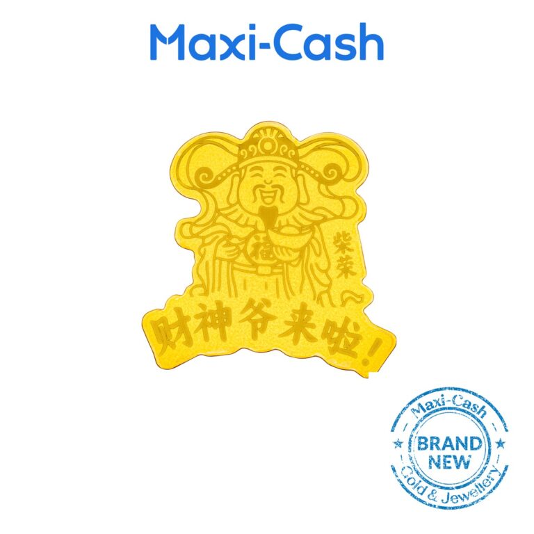 Flourishing Wealth Phone Sticker in 999 Gold