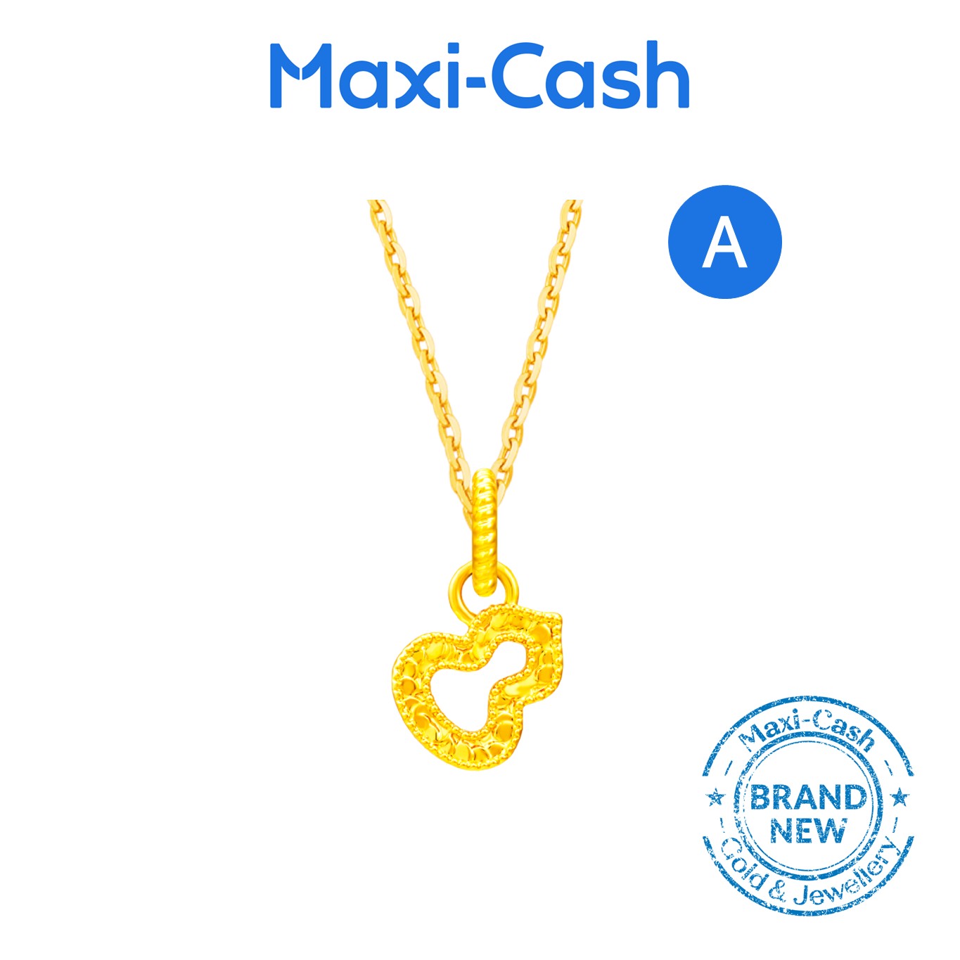 Buy 1 Get 3 Free (2 Pendants + 2 Chains) Pendants in 916 Gold - Image 2