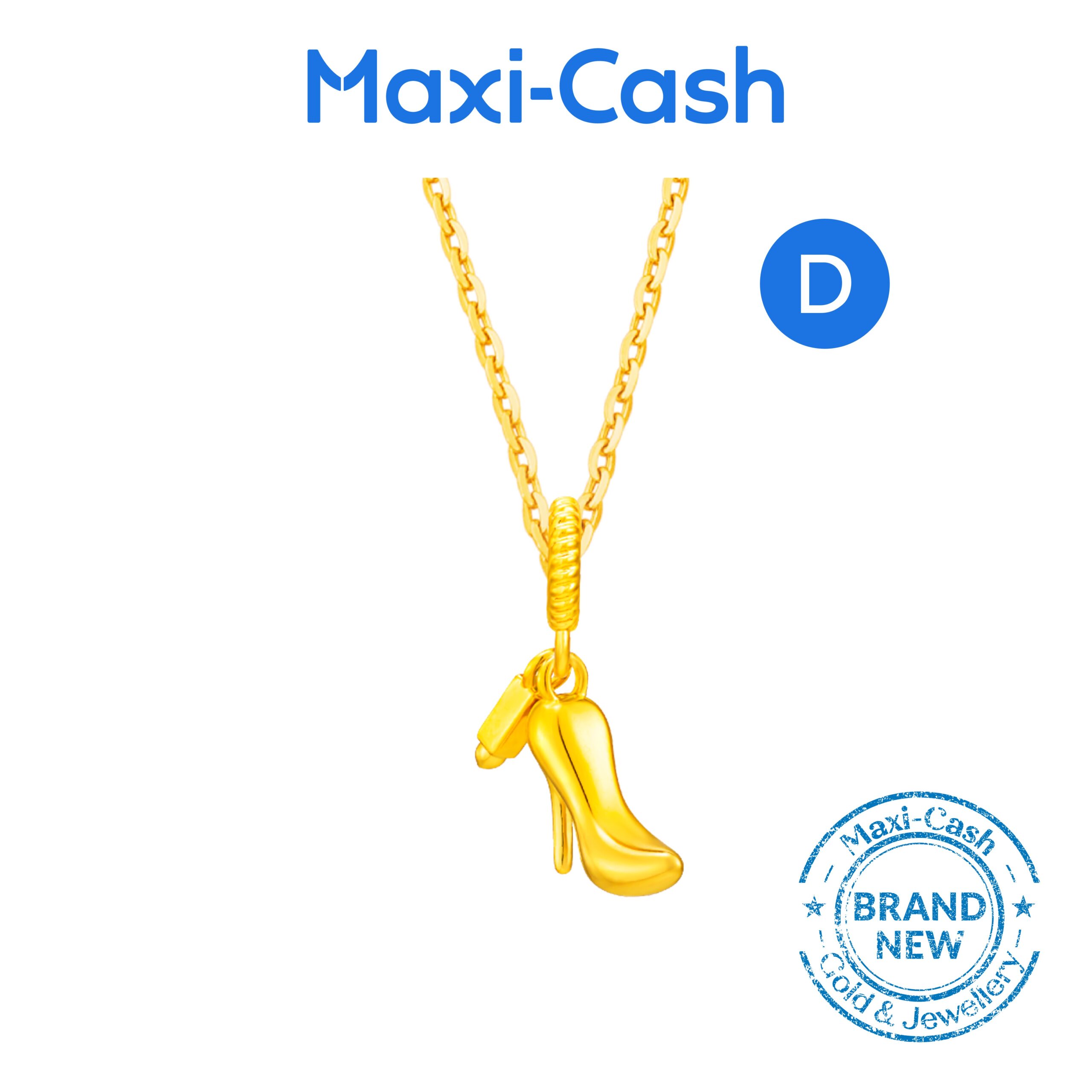 Buy 1 Get 3 Free (2 Pendants + 2 Chains) Pendants in 916 Gold - Image 5