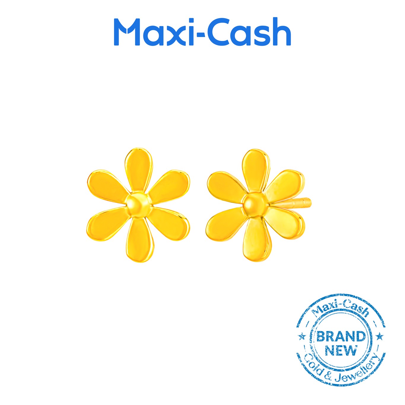 Daisy Bloom Earrings in 916 Gold