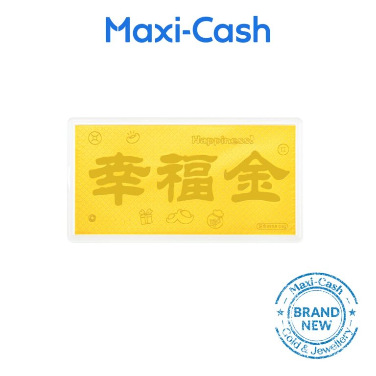 Happiness & Fortune Gold Bar in 999 Gold