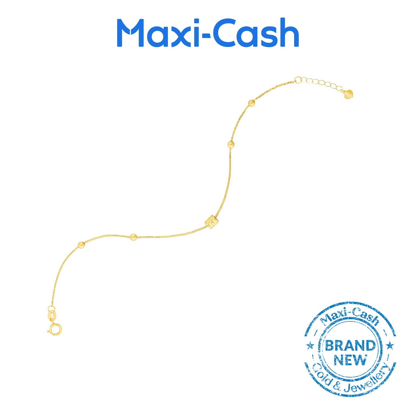 Barrel Link Bracelet in 18K Yellow Gold