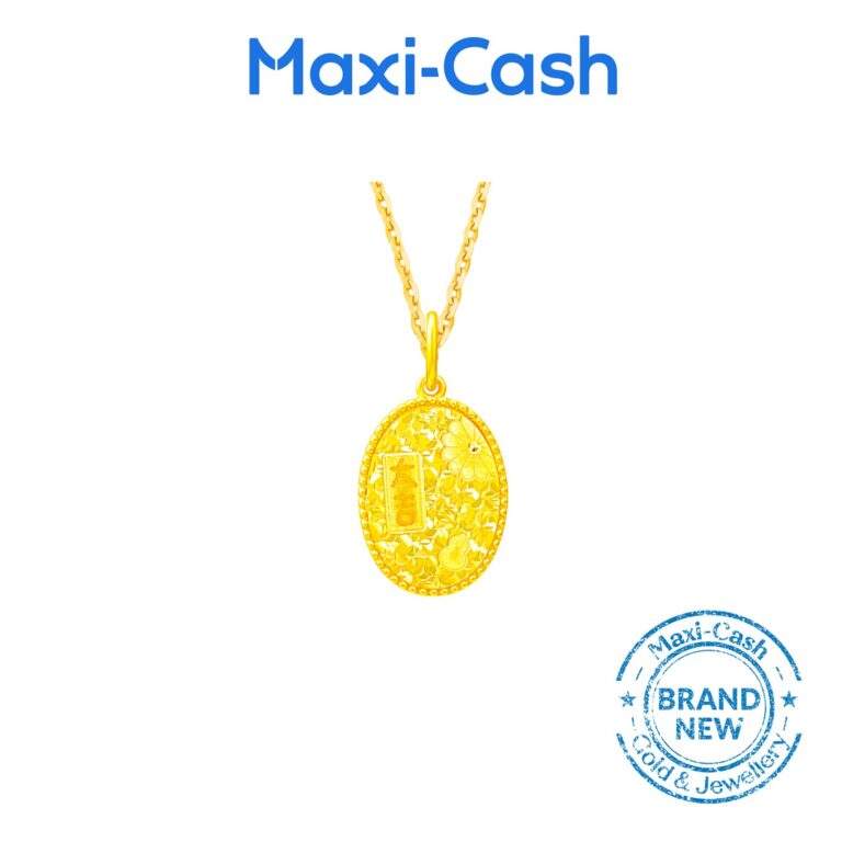 Double Blessings Pendant in 916 Gold