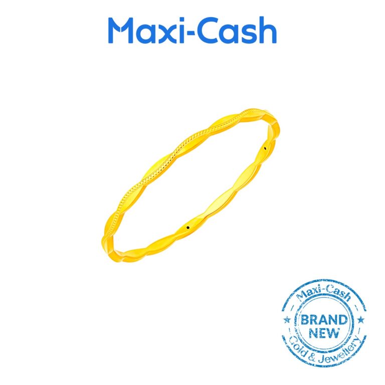 Fortune Flow Bangle in 999 Gold