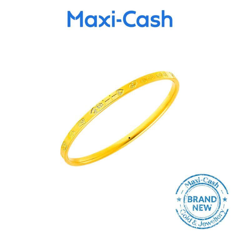Abundant Blessings Bangle in 999 Gold