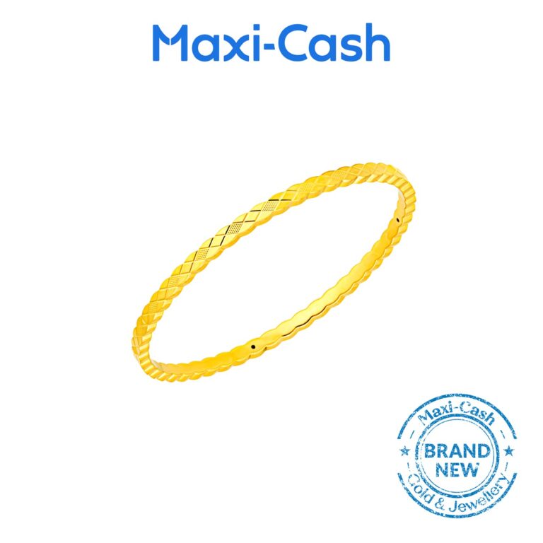 Fortune Weave Bangle in 999 Gold